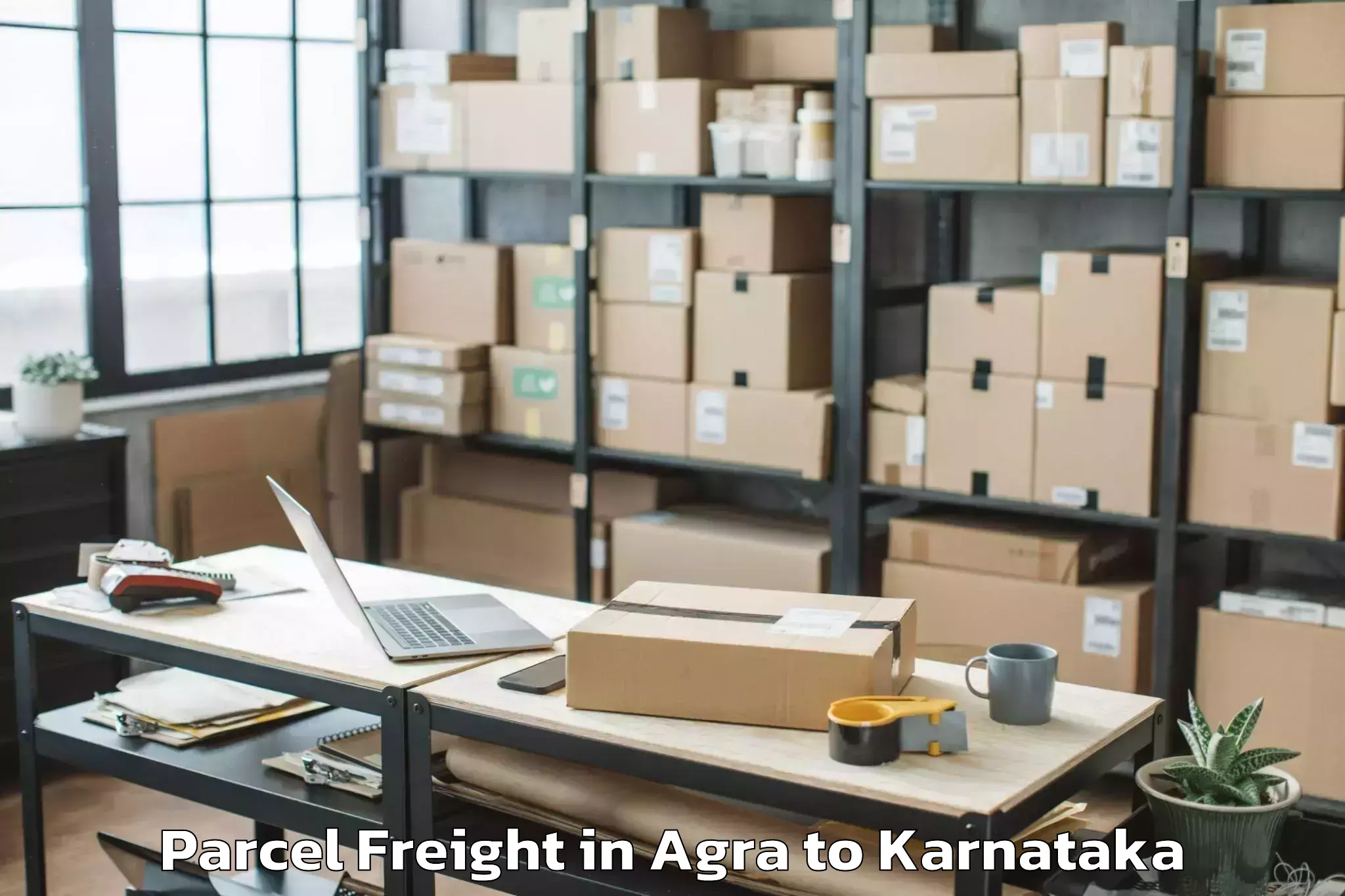 Leading Agra to Harpanahalli Parcel Freight Provider